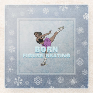 TOP Born Figure Skating Glass Coaster