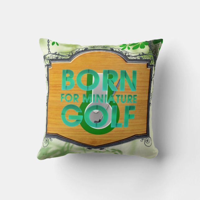TOP Born for Miniature Golf Cushion (Back)