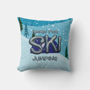 TOP Born for Ski Jumping Cushion
