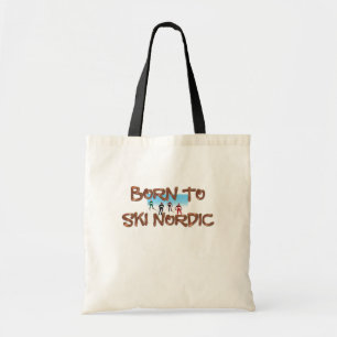 TOP Born to Ski Nordic T-Shirt Tote Bag