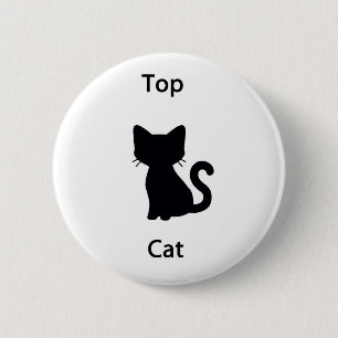 Top cat 6 cm round badge