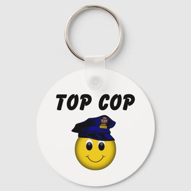 Top Cop Keychain (Front)