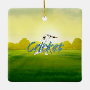 TOP Cricket Ceramic Ornament