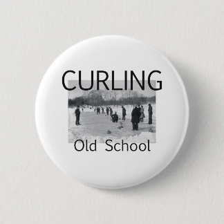 TOP Curling Old School 6 Cm Round Badge