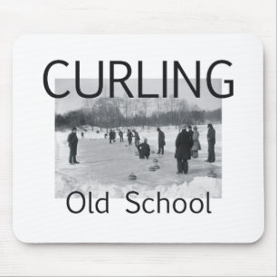TOP Curling Old School Mouse Pad