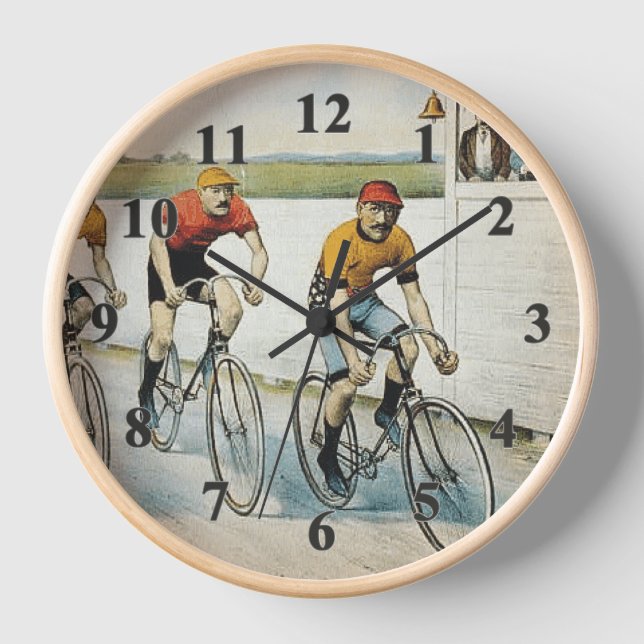 TOP Cycling Old School Clock (Front)