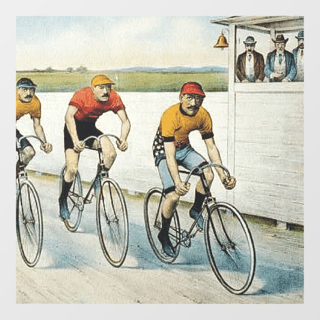 TOP Cycling Old School Window Cling (Sheet)