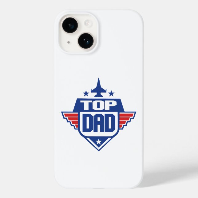 Top Dad Aeroplane Case-Mate iPhone Case (Back)
