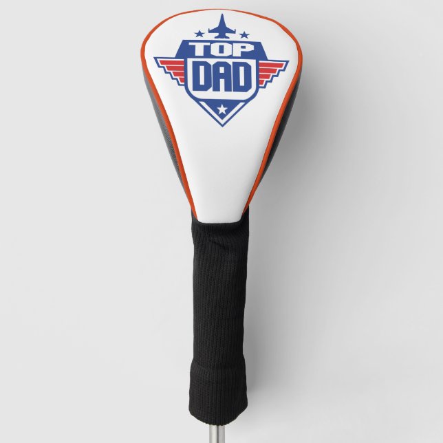 Top Dad Aeroplane Golf Head Cover (Front)