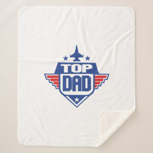 Top Dad Aeroplane Sherpa Blanket