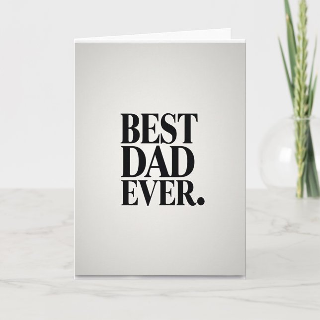 Top Dad Ever Simple Lines Card (Front)