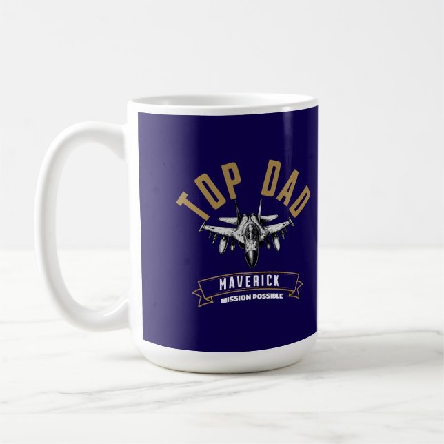 Top  Dad fathers day Coffee Mug (Left)