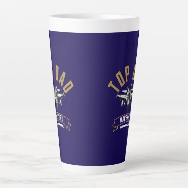 Top  Dad fathers day Latte Mug (Front)