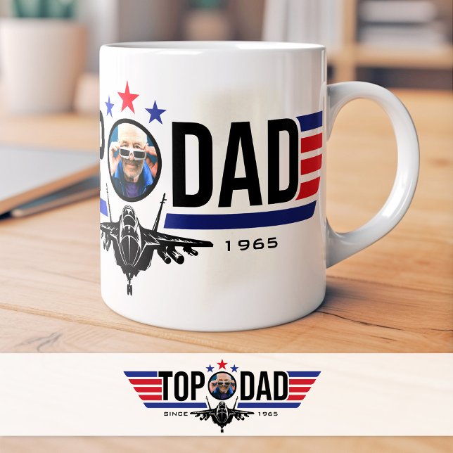 Top Dad | Father's Day Two-Tone Coffee Mug (Creator Uploaded)
