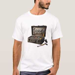 "Top Dad" Vintage Tool Box Father's Day Design T-Shirt
