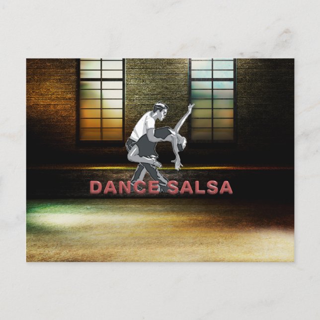 TOP Dance Salsa Postcard (Front)