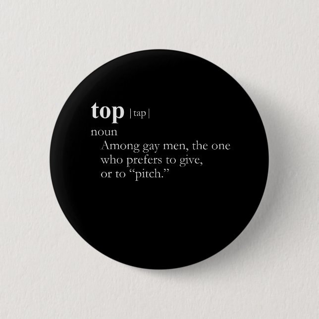 TOP (definition) 6 Cm Round Badge (Front)