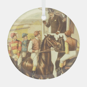 TOP Derby Day Glass Ornament