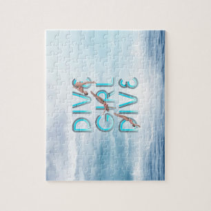 TOP Dive Girl Dive Jigsaw Puzzle