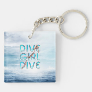 TOP Dive Girl Dive Key Ring