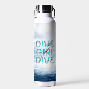 TOP Dive Girl Dive Water Bottle