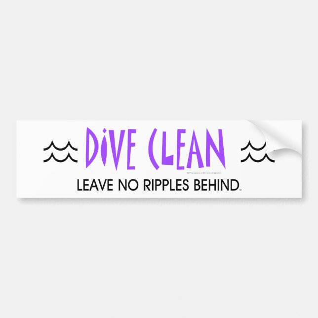 TOP Diving No Ripples Bumper Sticker (Front)