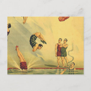 TOP Diving Old School Postcard
