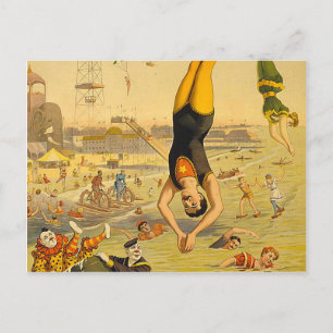 TOP Diving Slogan Postcard