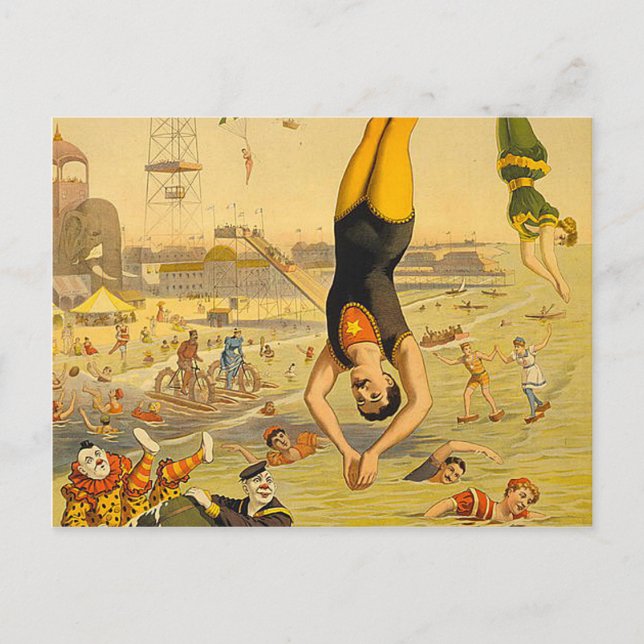 TOP Diving Slogan Postcard (Front)