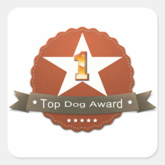 Top Dog Award Sticker