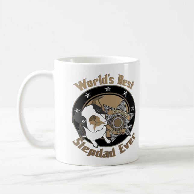 Top Dog Stepdad Coffee Mug (Left)
