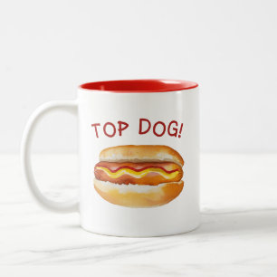 Top Dog Summer Cookout Coffee Mug – Funny Hot Dog 
