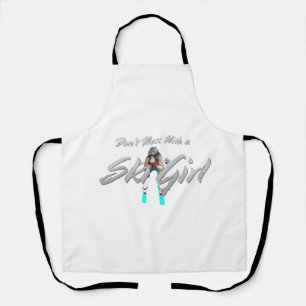 TOP Don't Mess With Ski Girl All-Over Print Apron