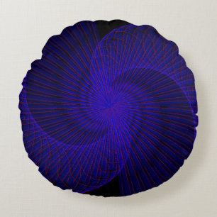 Top Down Dual Funnel Geometric Round Pillow