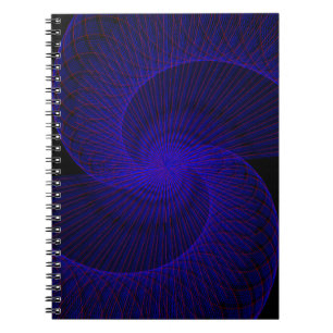 Top Down Dual Funnel Geometric Spiral Notebook