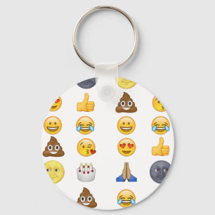Top emoji collection key ring
