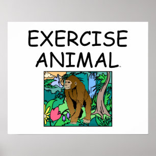 TOP Exercise Animal Poster