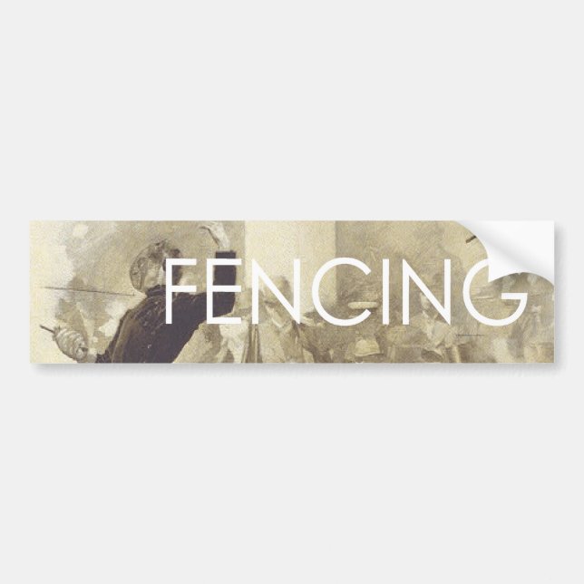 TOP Fencing Bumper Sticker (Front)
