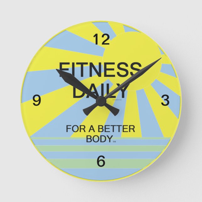 TOP Fitness Daily Round Clock (Front)