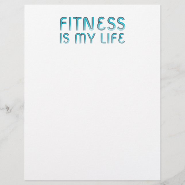TOP Fitness Is My Life Flyer (Front)