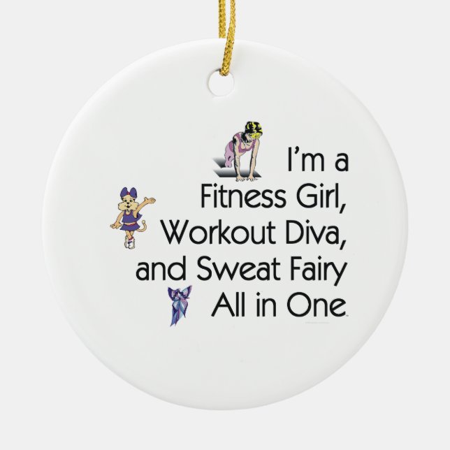 TOP Fitness Triple Play Ceramic Tree Decoration (Front)