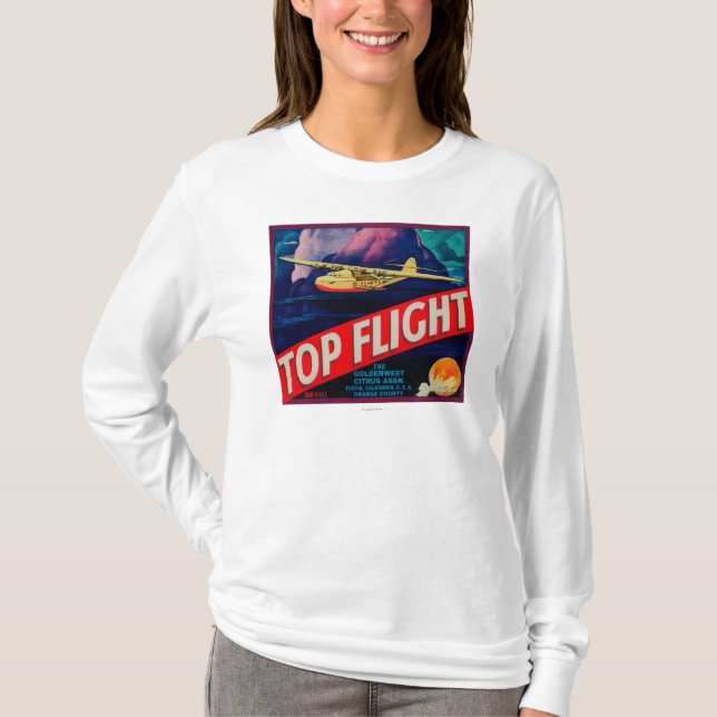 Top Flight Orange LabelTustin, CA (Front)