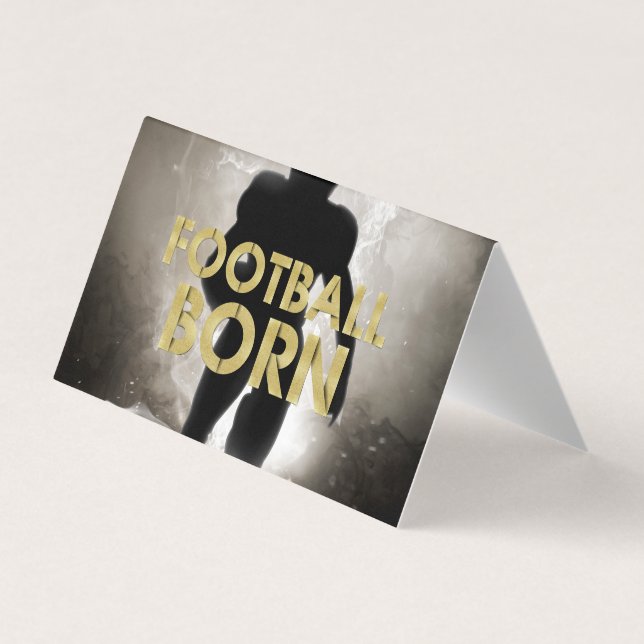 TOP Football Born Business Card (Back)