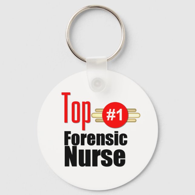 Top Forensic Nurse Key Ring (Front)