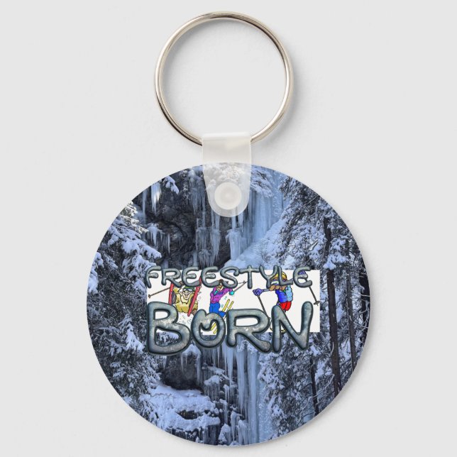 TOP Freestyle Ski Born Key Ring (Front)