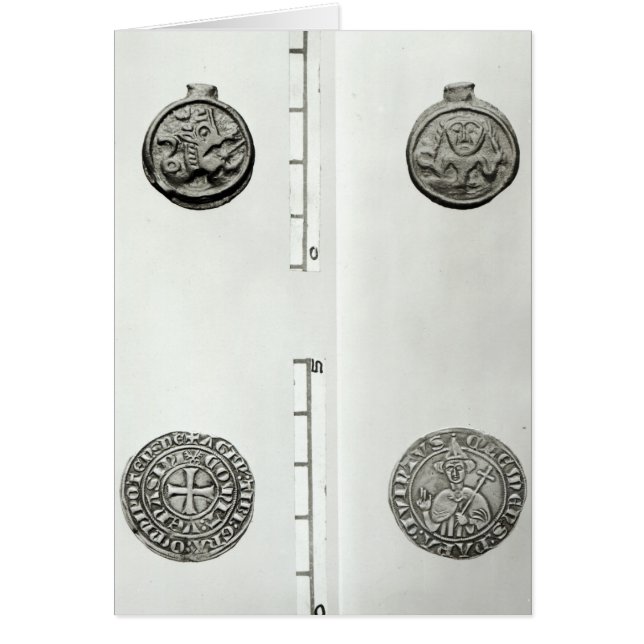 Top: Gaulish Coin of the Remes  obverse (Front)