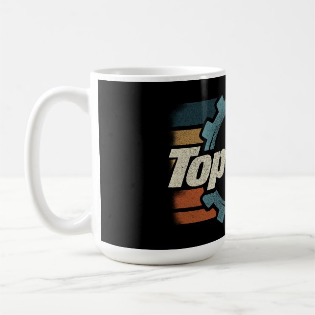 Top Gear Retro Vintage Coffee Mug (Left)