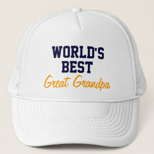 Top Gift!! World's best great grandpa cap/ hat