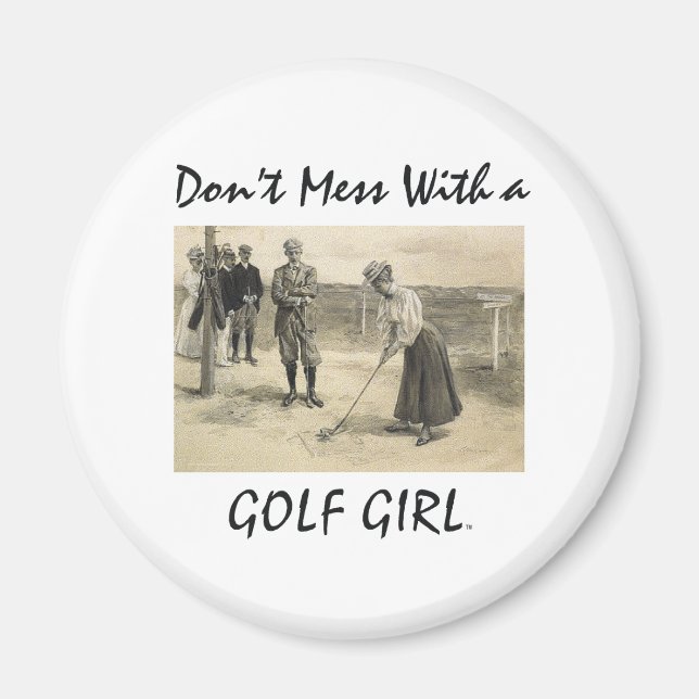 TOP Golf Girl Magnet (Front)