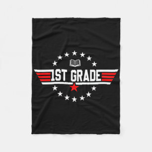 Top Grade 1st First Grade Byck To School First Day Fleece Blanket